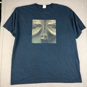 Vintage Smithsonian Shirt Men 2XL Black Art Museum African Mask Graphic USA